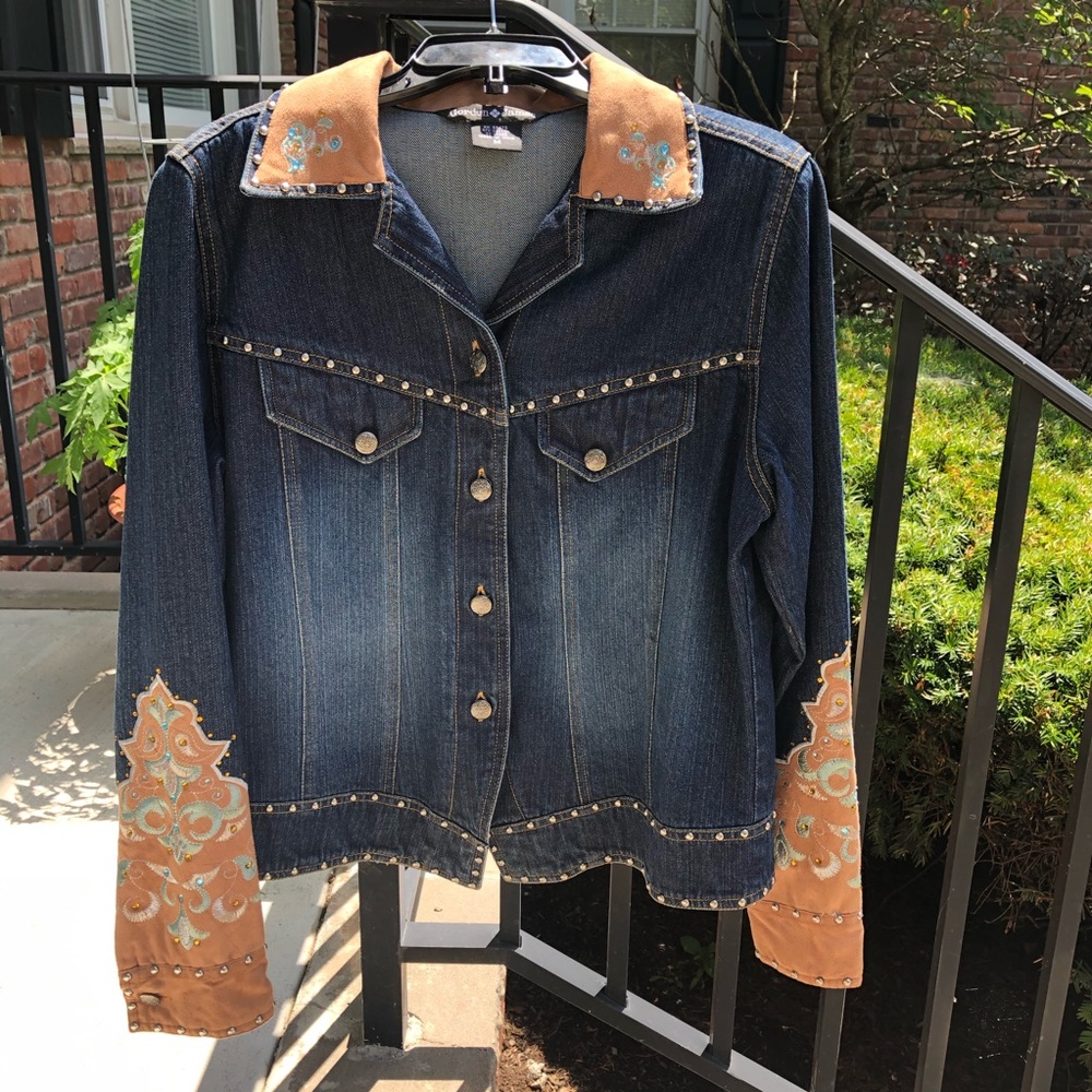 Vtg Gordon James Western Embroidered Jean …